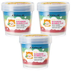 ATOPALM 愛多康 彩虹泡泡沐浴黏土 210g, 3罐