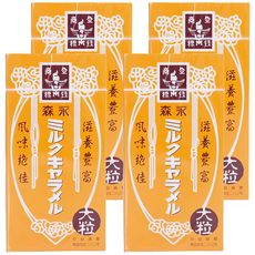 MORINAGA 森永 大粒焦糖味牛奶糖, 經典的童年美味, 日本原裝進口, 141.1g, 4盒