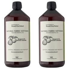 Vanilla Blanc 頂級天然衣物柔軟精 柑橘薰衣草 英國製, 2瓶, 1L