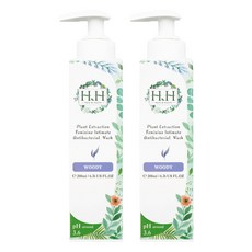 HH 草本新淨界 私密植萃抗菌潔淨露, 弱酸配方，溫和呵護私密部位, 清新香氣，輕鬆去除異味，涼爽設計, 200ml, 2瓶