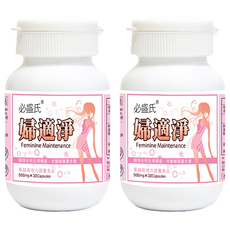 必盛氏 婦適淨 蔓越莓複方膠囊食品, 30顆, 500mg, 2罐