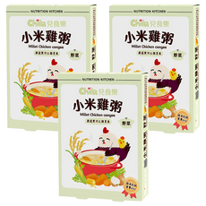 Chila 兒食樂 小米雞粥 野菜 - 適合6個月以上寶寶, 300g, 3盒
