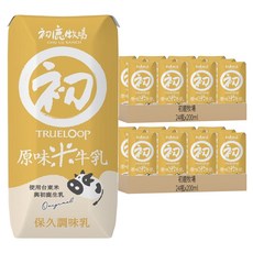 初鹿牧場 原味米牛乳, 200ml, 48瓶