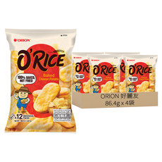 ORION 好麗友 O'RICE米餅 起司馬鈴薯口味, 86.4g, 4袋