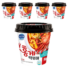 BADABON 韓式辣炒年糕杯裝 紅蟹風味, 5個, 118g