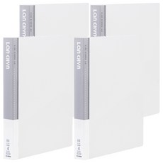 Lan CHYn 連勤牌文具 PP 果凍色系四孔1吋圓型夾 LC-8004 W,透白色,4本
