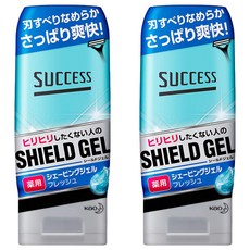 Kao 花王 SUCCESS 男士清爽薄荷刮鬍凝膠, 180g, 2瓶
