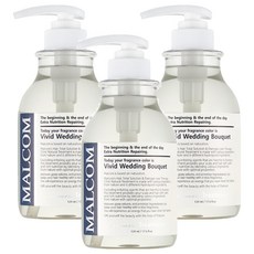 MALCOM 瑪律科姆 自然植萃柔敏香氛潤髮乳 婚禮捧花, 520ml, 3瓶