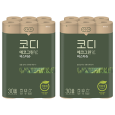 CODI Eco生態綠色捲筒衛生紙, 30捲, 2袋