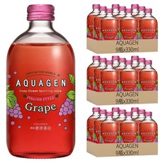 AQUAGEN 枝海洋深層氣泡水 義大利葡萄繽紛, 330ml, 27瓶