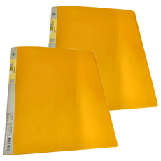 雙德 PP主色板4孔夾 SD20412 A4, 黃色, 2個