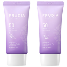 FRUDIA 台灣公司貨 藍莓保濕輕薄防曬乳 SPF PA++++, 50ml, 2盒