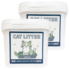 Nice u 毛樂趣 極細酵素消臭豆腐貓砂 1.5mm 18L, 綠茶, 7.5kg, 2桶