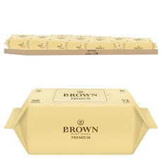 BROWN 低敏嬰兒濕紙巾 黃色款 補充包, 428g, 1包, 10包