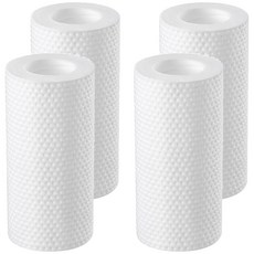 多用途前置細微米PP棉過濾器 前置PP棉過濾芯不含藍蓋, 4個, 無香