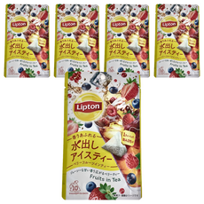 Lipton 立頓 日本進口冷泡茶 莓果風味紅茶, 3.4g, 10個, 5包