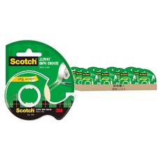 Scotch 思高 魔術隱形膠帶 附膠台 122 18mm x 16m, 12入, 混色