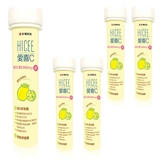 武田 愛喜維生素C+鈣口嚼錠 500毫克維生素C+100毫克鈣 清新檸檬口味, 20顆, 5瓶