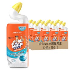 威猛先生深層淨力潔廁凝膠, 強效除臭，徹底去垢，清新香氣，除菌99.9%, 750ml, 12瓶