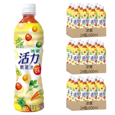 波蜜 活力果菜汁, 500ml, 72瓶