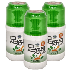 足好用 鞋腳除臭粉 天然消臭配方, 50g, 3瓶