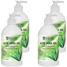 AUS LIFE 澳思萊 蘆薈凝膠 500g - 曬後修護、保濕舒緩, 4瓶