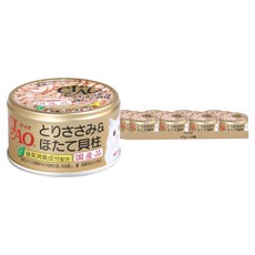 INABA CIAO 啾嚕 旨定貓罐, 雞肉 + 干貝, 85g, 24罐