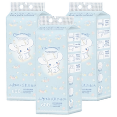 Sanrio 三麗鷗 抽取式柔感面紙 大耳狗 好朋友花圈 柔軟親膚 無螢光劑 大容量, 1包, 3包