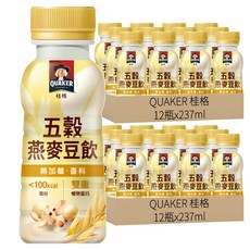 QUAKER 桂格 五穀燕麥豆飲, 237ml, 24瓶
