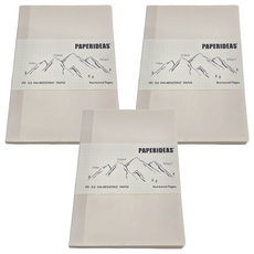 PAPERIDEAS 188頁裸背點陣筆記本, A5, PD 3.0防洇紙，83°白度無酸紙, 3本, 點陣款