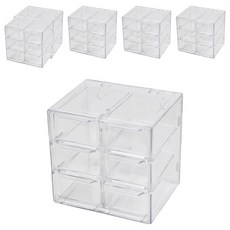 宮格分隔收納盒 6宮格, 透明色, 6個