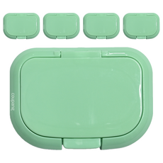 Skater 可重複使用濕紙巾蓋 對應取出口40mm以上 WTL1AG, 綠色, 5個