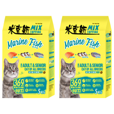 MIX 米克斯 成老貓/全貓種 海洋魚 乾貓糧, 5kg, 2袋