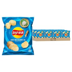 Lay's 樂事 洋芋片 頂級日曬甘味湖鹽口味, 85g, 12包