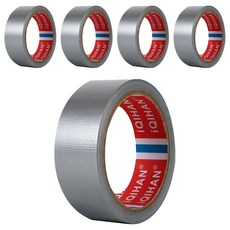 DADA 高黏度強力布膠帶 40mm*20m 厚度0.26mm, 銀色, 5個