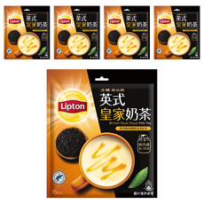 Lipton 立頓 絕品醇 英式皇家奶茶, 17.5g, 15包, 5袋