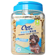 Cost 酷司特 螺旋多效潔牙骨 有效按摩牙齦 減少牙垢與乳酸形成, 牛奶風味, 580g, 1桶