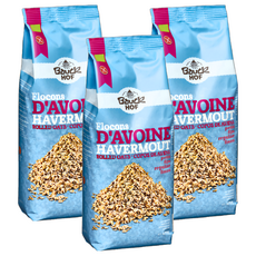 Bauck Muhle 寶客 天然無麩質細燕麥片 Vegan(無蛋奶)純素, 475g, 3包