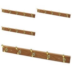 百貨 King 原木衣帽架，ABS塑鋼 5掛勾，玄關/客廳/房間適用, 單色, 4個