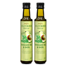 OLIVADO 羅勒烹調酪梨油, 100%純酪梨油與羅勒精油, 250ml, 2瓶
