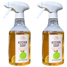 川涌果園 柑橘廚房清潔劑 噴噴瓶, 2個, 500ml