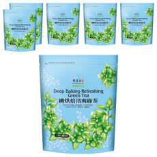 AWAStea 阿華師 三角立體茶包 纖烘焙清爽綠茶 無添加香料 75分鐘內蒸氣殺菁 添加來自日本綠茶粉, 4g, 20入, 6袋