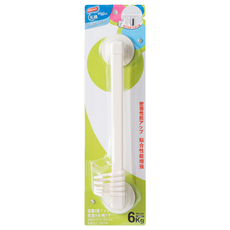 TAILI 太力 廚房浴室真空吸盤縮膜掛架 5勾, 1個, 白色