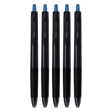 PILOT 百樂 純色系 輕油筆 0.7mm, 5支, 黑桿藍芯