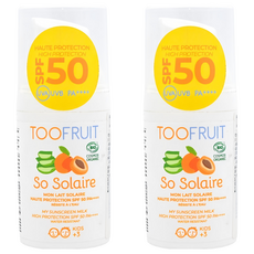 TOOFRUIT 果漾兒童物理性防曬乳液 SPF50, UVA/UVB 防曬, 防水配方, 30ml, 2瓶