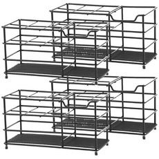 艾米購物 304不鏽鋼牙刷架 6格加大款 黑色 4個,浴室收納好幫手