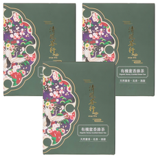 清風茶行 有機蜜香綠茶茶包, 天然蜜香, 花香, 清甜, 3g, 8包, 3盒