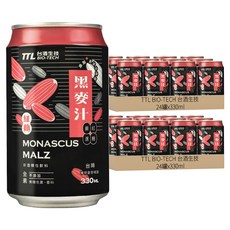 TTL BIO-TECH 台酒生技 紅麴黑麥汁, 330ml, 48罐