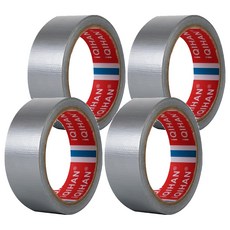 DADA 高黏度強力布膠帶 40mm*20m 厚度0.26mm, 銀色, 4個