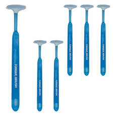 KAI 貝印 舌苔刷 藍色, 11g, 6個